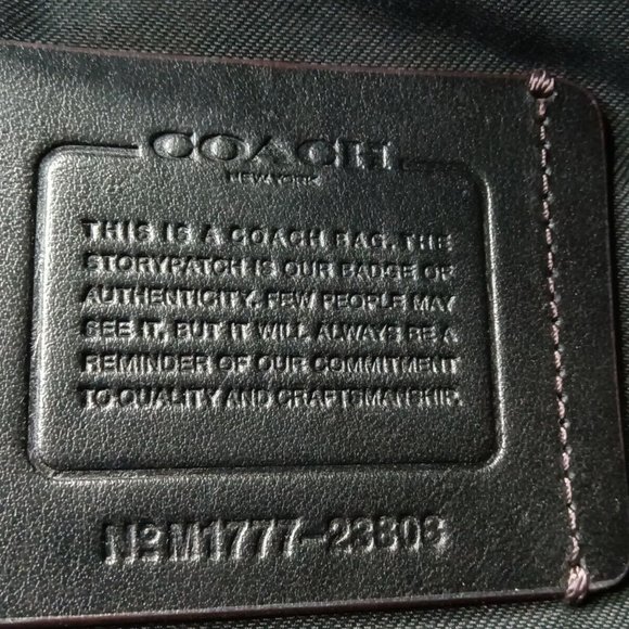 Coach Men's Metropolitan Slim Briefcase 23808 Black Retail $395 - Picture 5 of 9